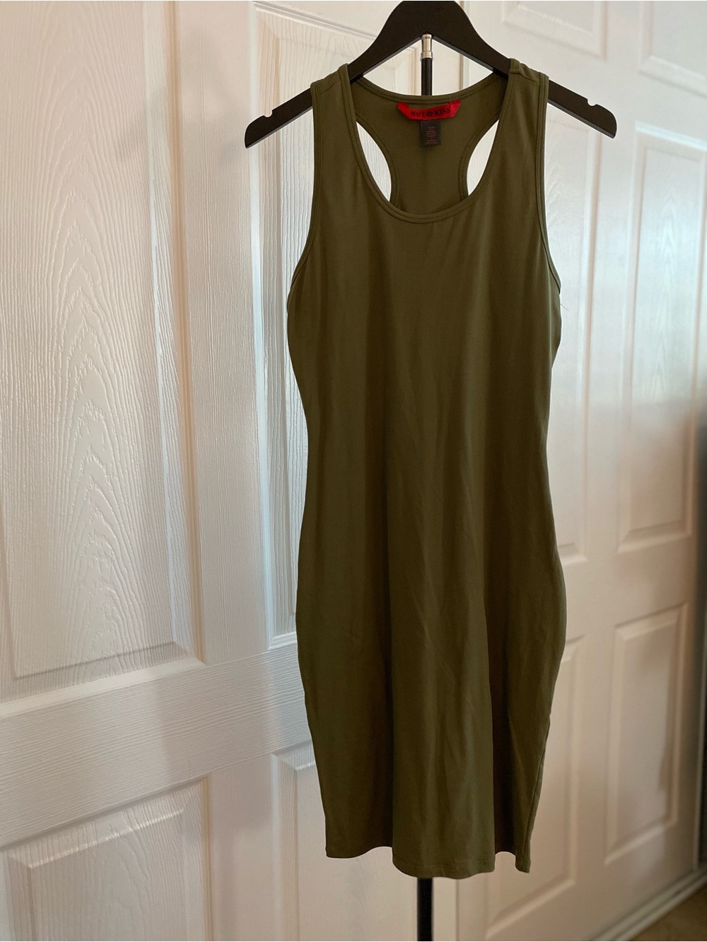 Hot Kiss Olive Green Racerback Tank
